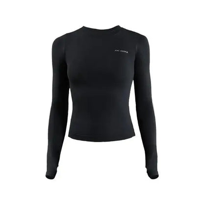 Women's Long Sleeve Top Yoga Shirts, Slim, Circle Neck El Pazar