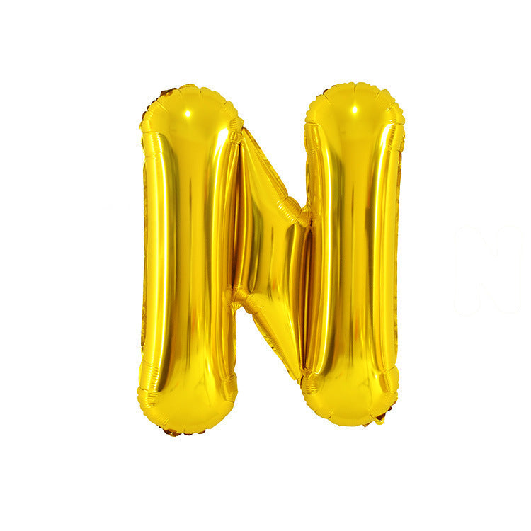 English Letter Aluminum Balloon Birthday Party Wedding Celebration Decoration El Pazar