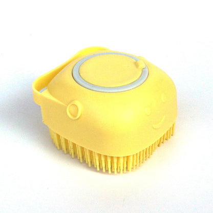 Silicone Dog Bath Massage Gloves Brush Pet Cat Bathroom Cleaning Tool Comb Brush For Dog Can Pour Shampoo Dog Grooming Supplies El Pazar