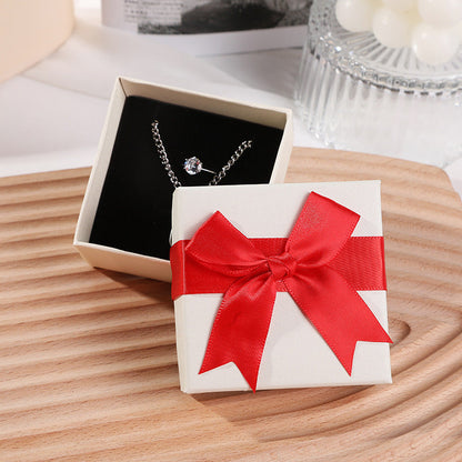 Bow Necklace Earrings Packaging Gift Box El Pazar