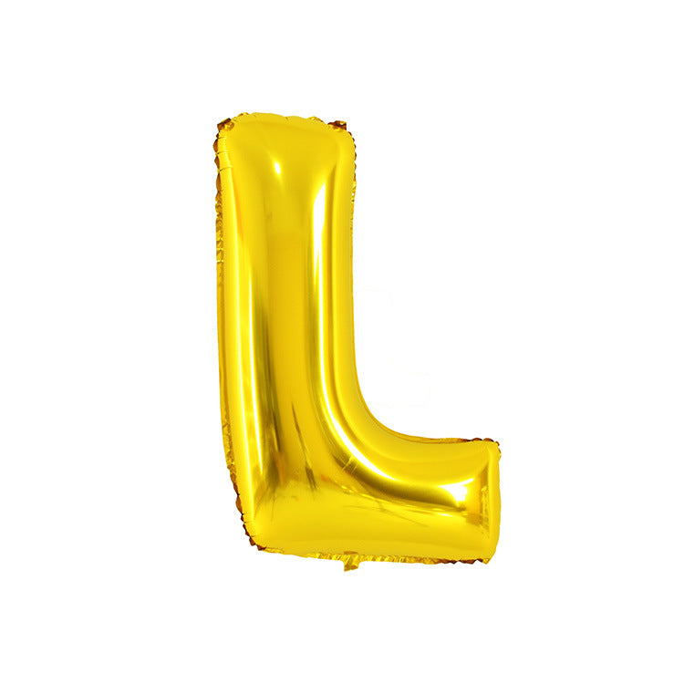 English Letter Aluminum Balloon Birthday Party Wedding Celebration Decoration El Pazar