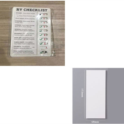 Checklist For RV Notes And Messages El Pazar