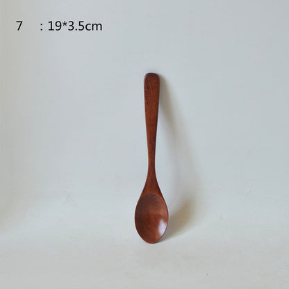 Small Customized Lettering Japanese Children Wooden Soup Spoon El Pazar