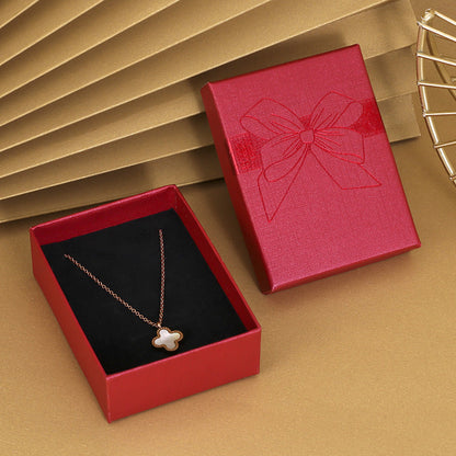 Bow Necklace Earrings Packaging Gift Box El Pazar