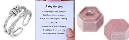 S925 Sterling Silver Rotating Ring Women's Fashion Personality El Pazar