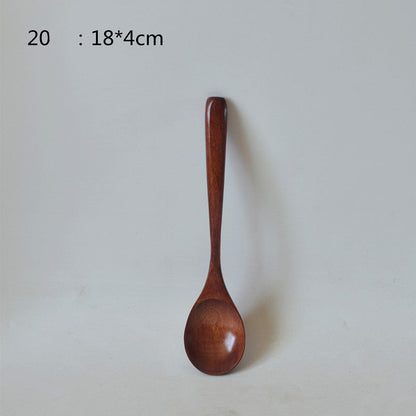 Small Customized Lettering Japanese Children Wooden Soup Spoon El Pazar