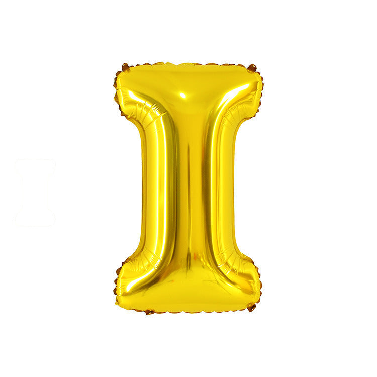 English Letter Aluminum Balloon Birthday Party Wedding Celebration Decoration El Pazar