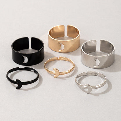 Butterfly Ring Set Creative Hollow Ins Personality Punk Style Couple Ring Pair Ring El Pazar